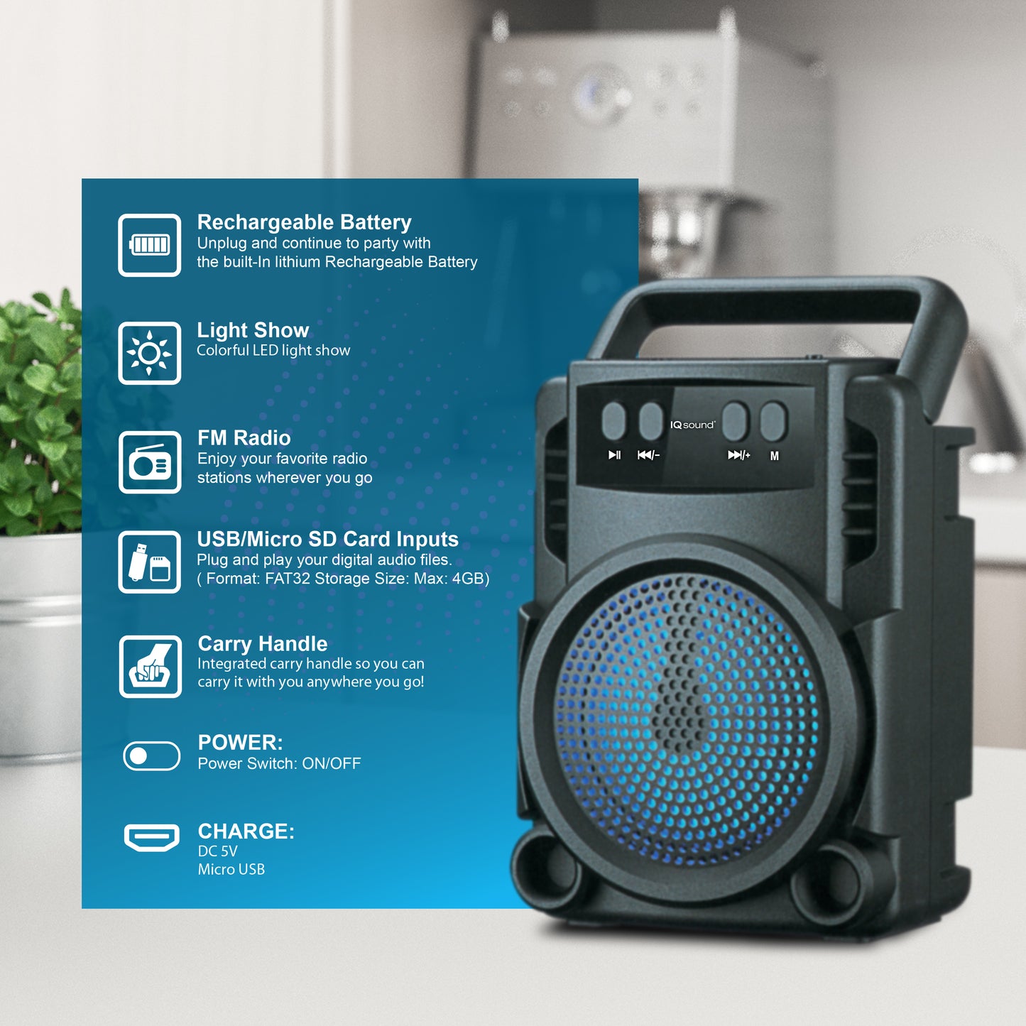 Portable Bluetooth® Speaker