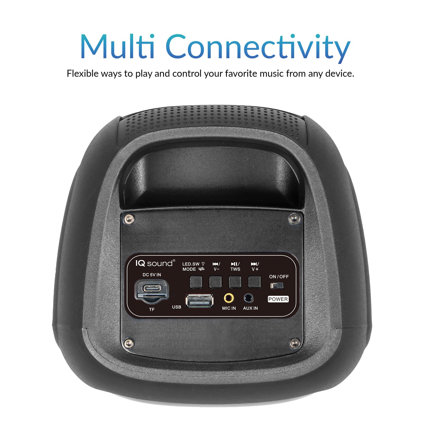 2x 4" Portable Bluetooth® Speaker