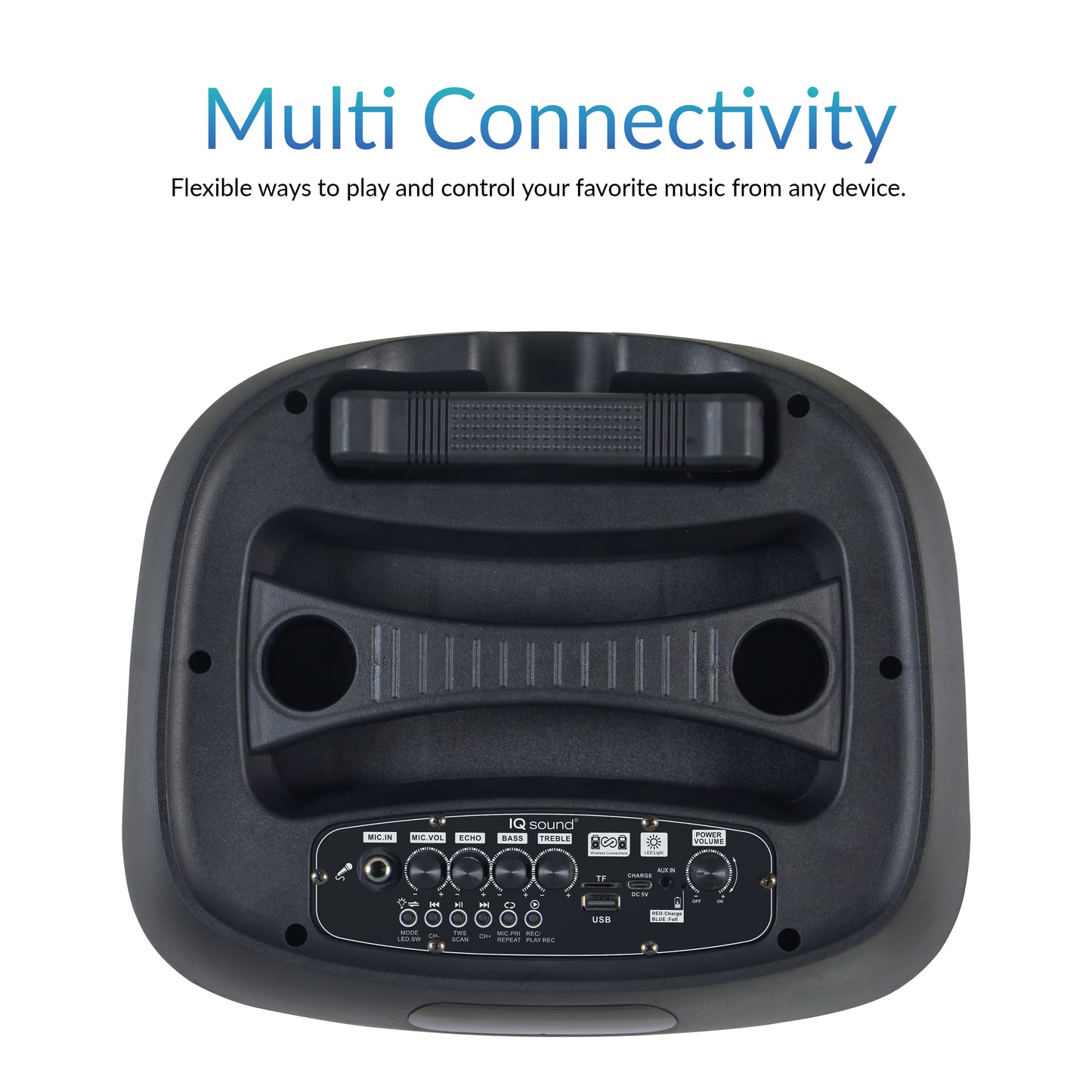 12" Portable Bluetooth® Party Speaker