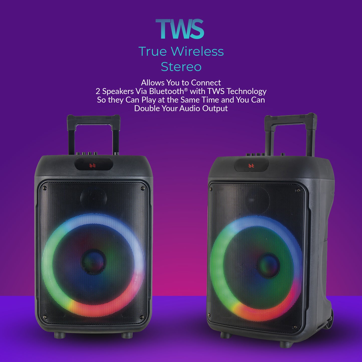 12" Portable Bluetooth® Party Speaker