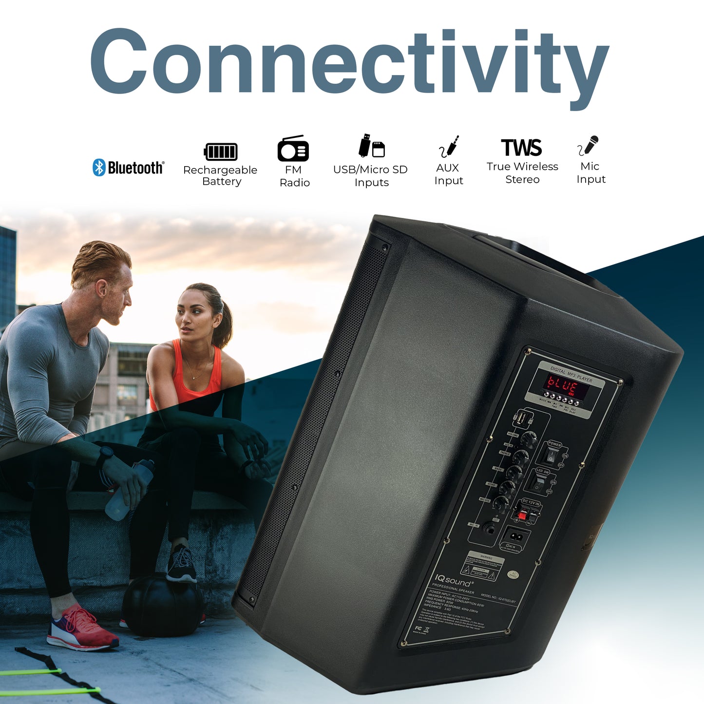 12" Portable Bluetooth® Party Speaker