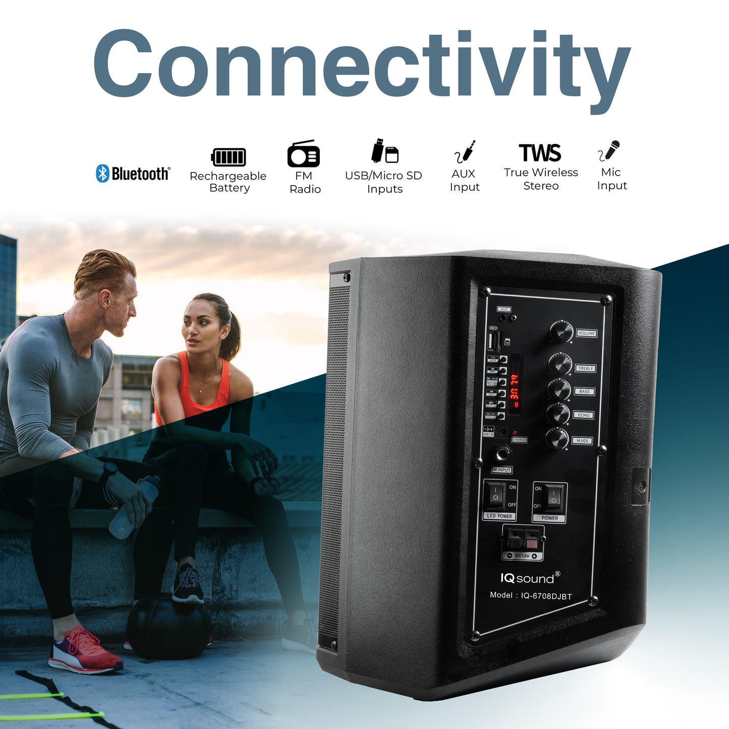8" Portable Bluetooth® Speaker