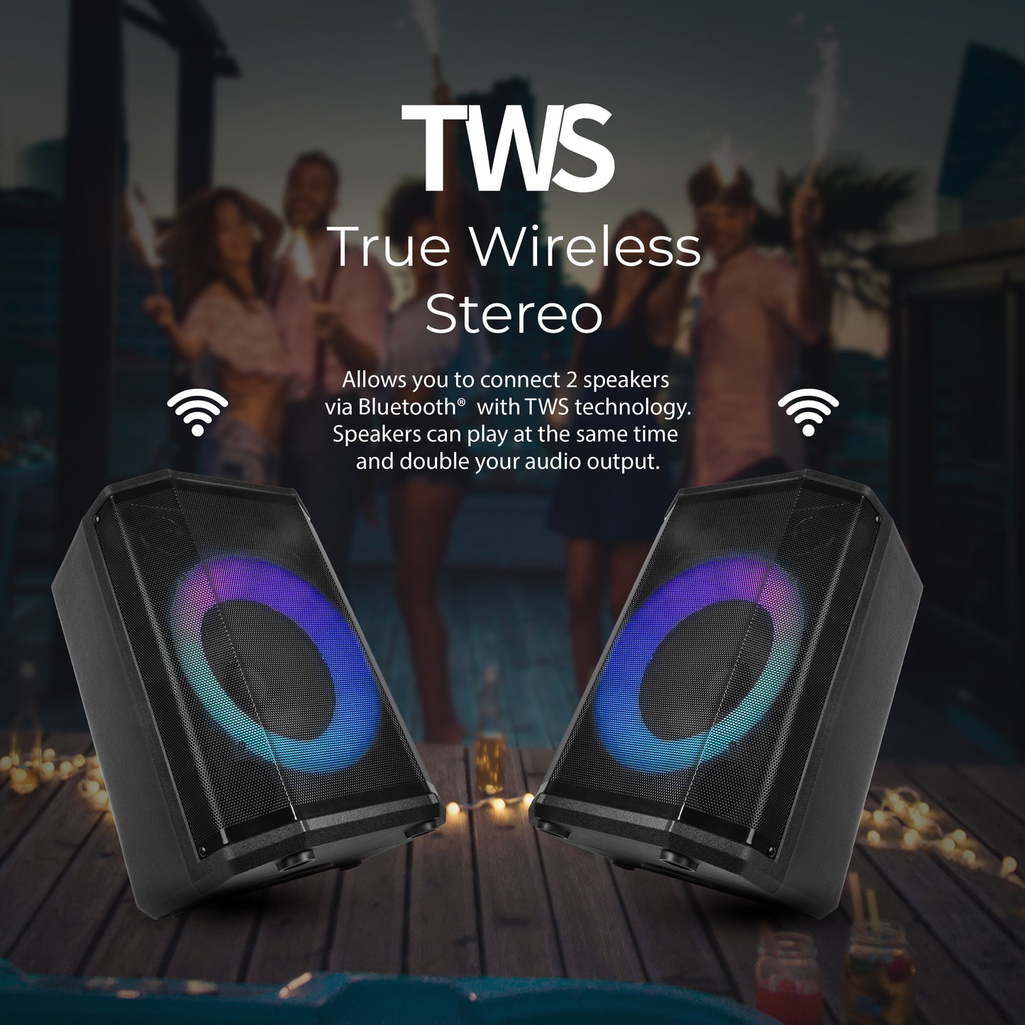 8" Portable Bluetooth® Speaker