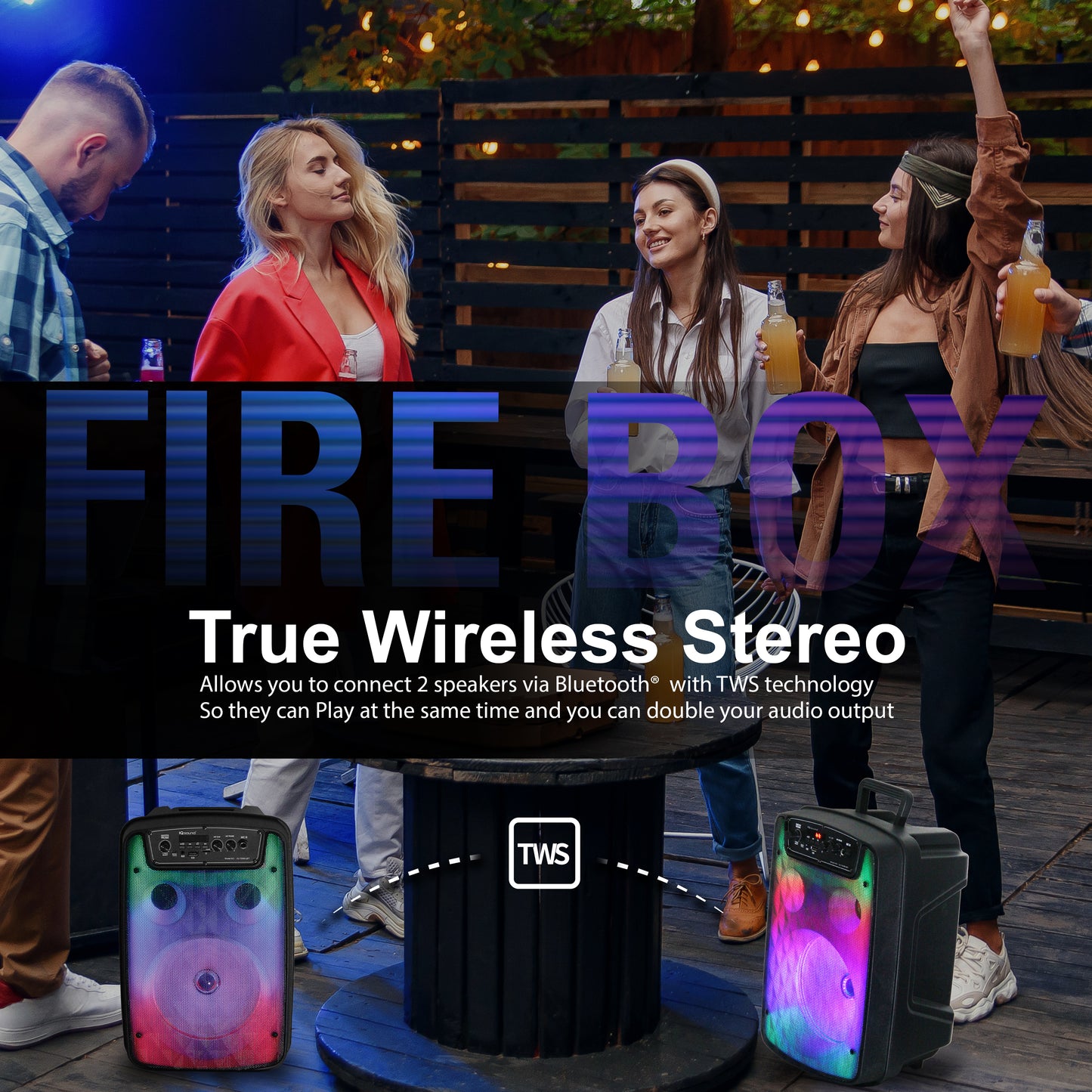 8" Bluetooth® Speaker FIRE BOX