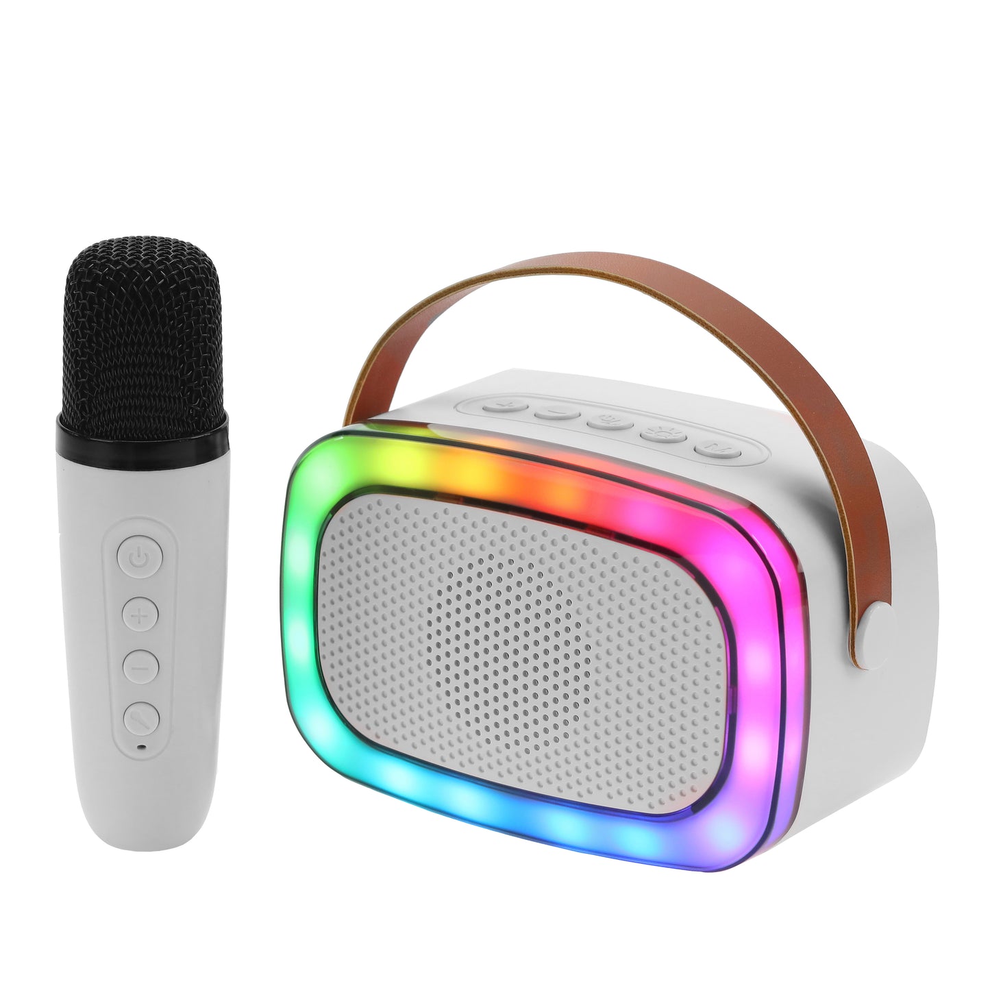 Mini Karaoke Bluetooth® Speaker with Wireless Microphone