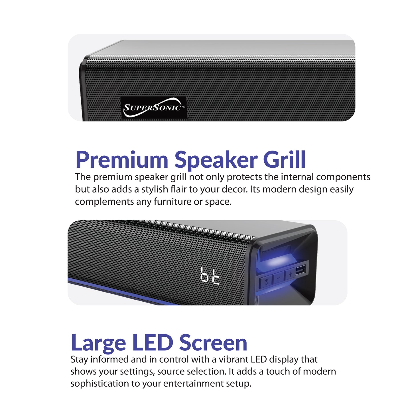 31.5" Bluetooth® Soundbar - 60W