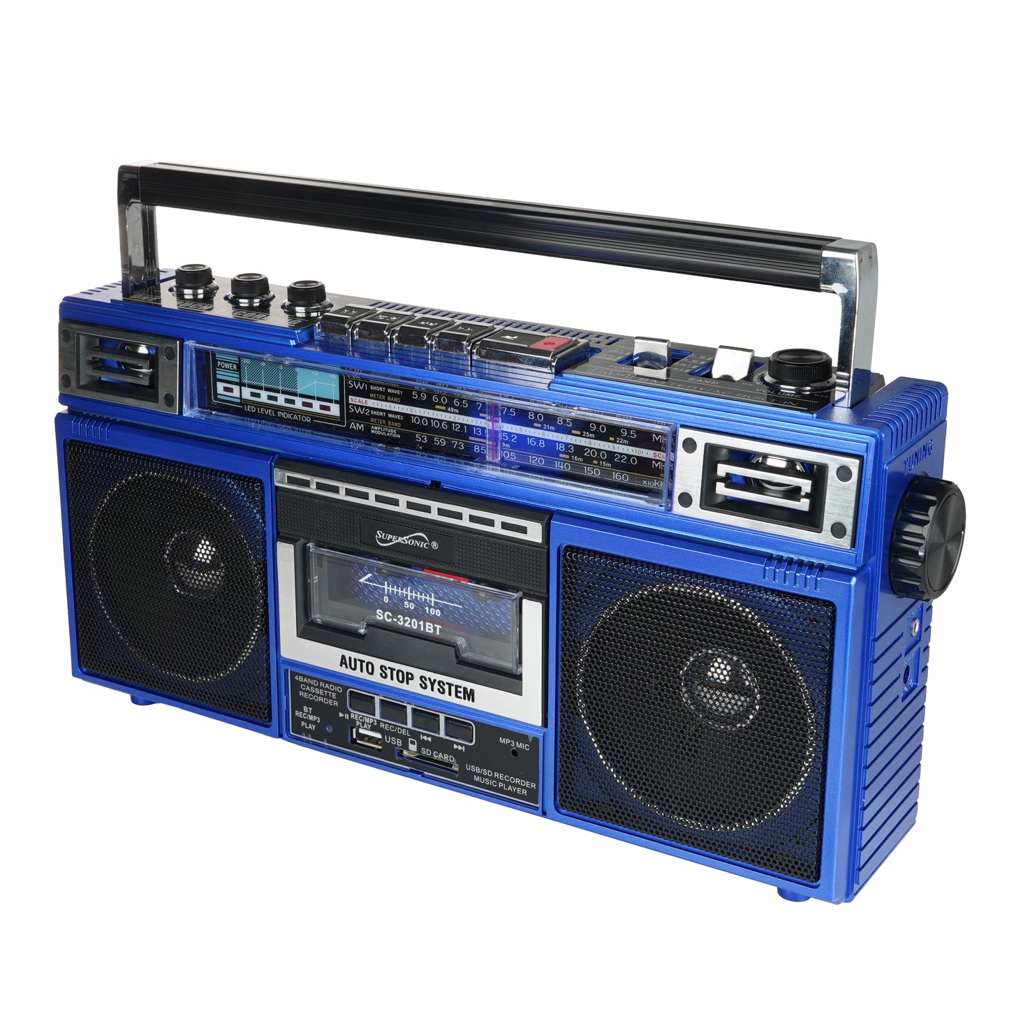 4 Band Radio & Cassette Player + Cassette To Mp3 Converter & Bluetooth