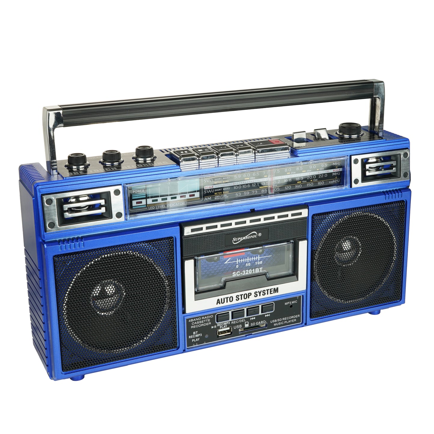 4 Band Radio & Cassette Player + Cassette To Mp3 Converter & Bluetooth