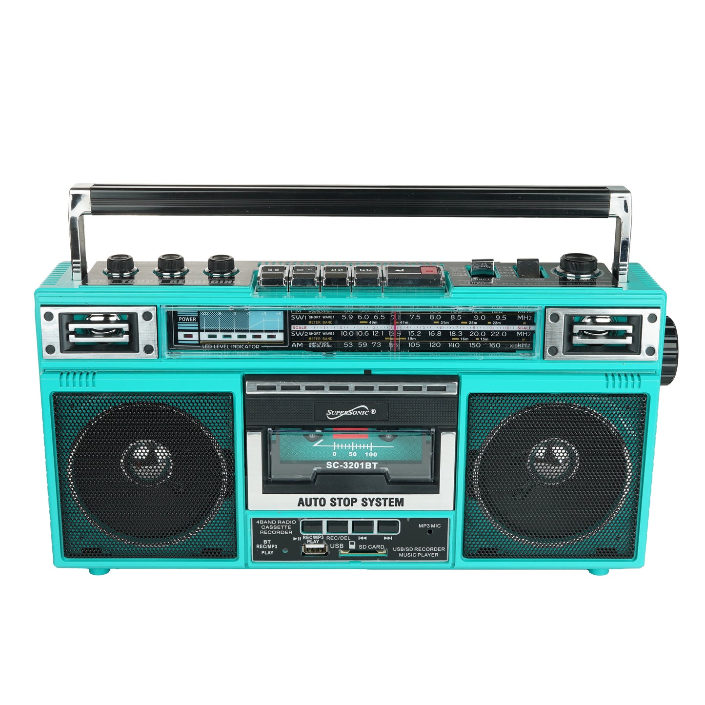 4 Band Radio & Cassette Player + Cassette To Mp3 Converter & Bluetooth