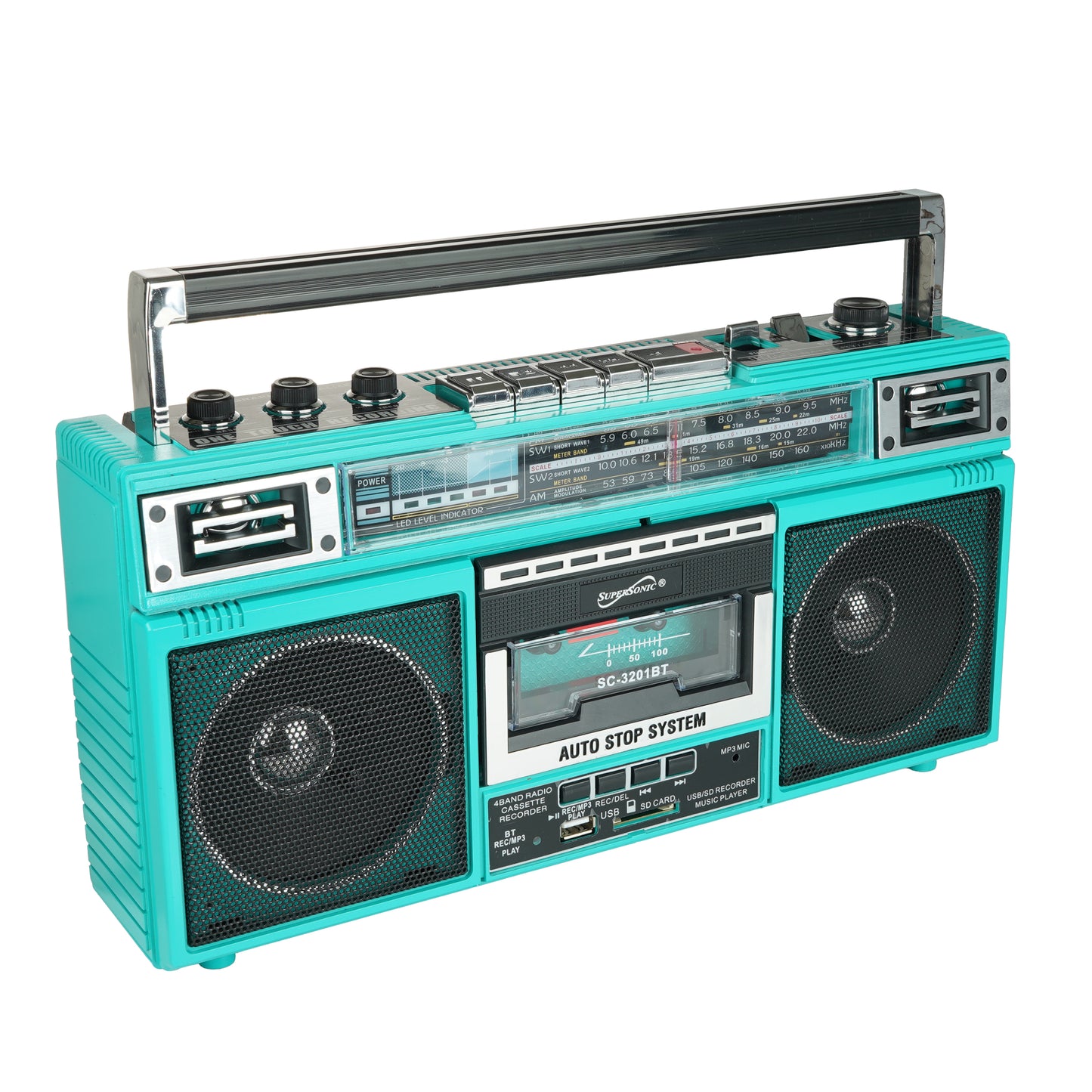 4 Band Radio & Cassette Player + Cassette To Mp3 Converter & Bluetooth