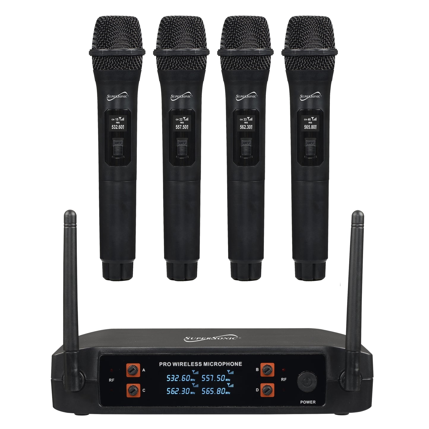 4 Channel Wireless Microphone System (2.4G)