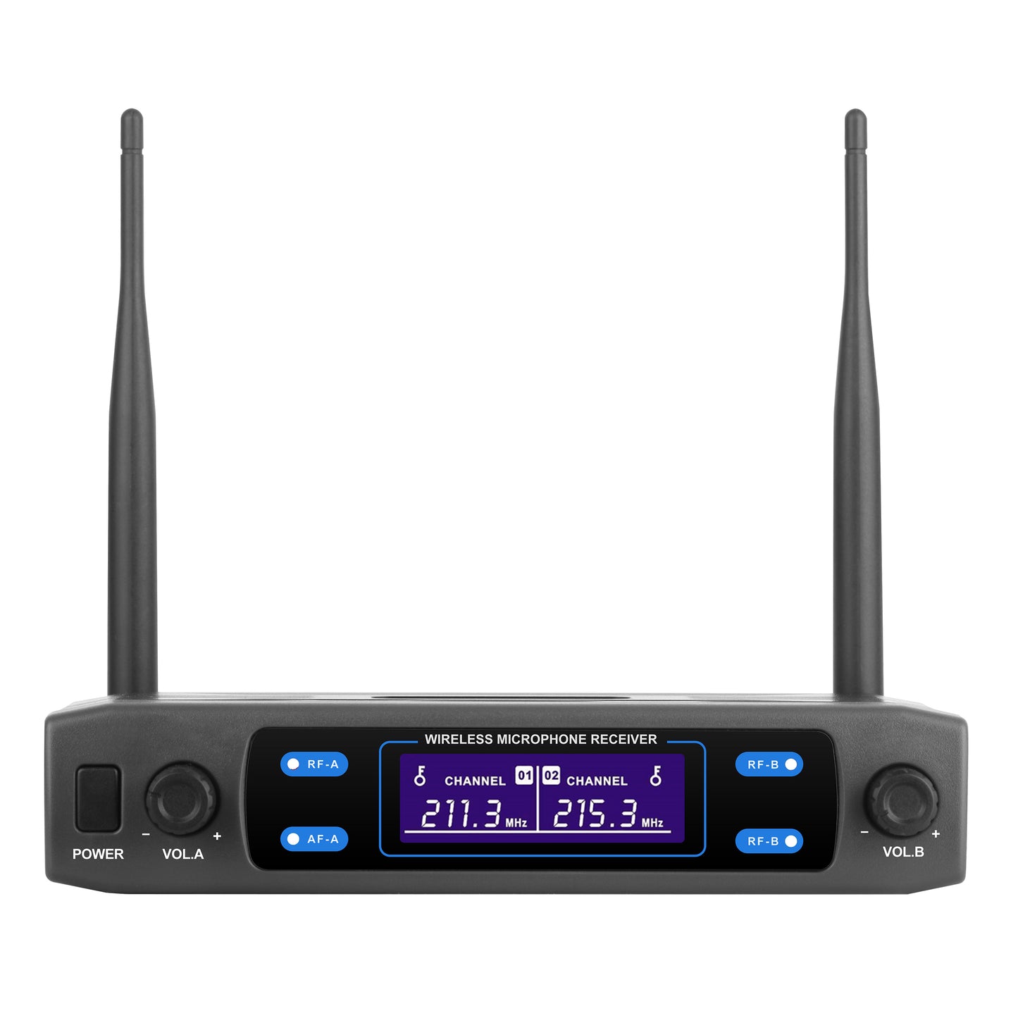 VHF Dual Fixed Channel Wireless Microphone System