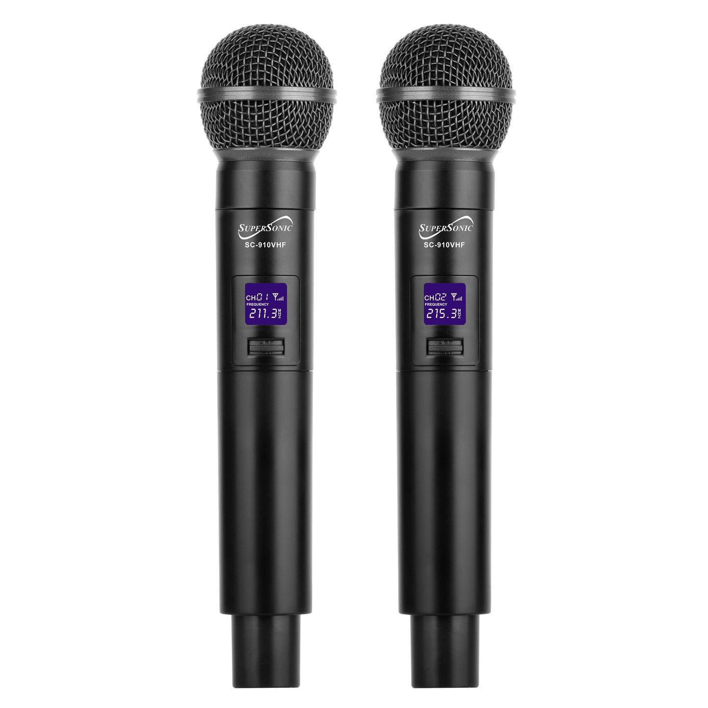 VHF Dual Fixed Channel Wireless Microphone System