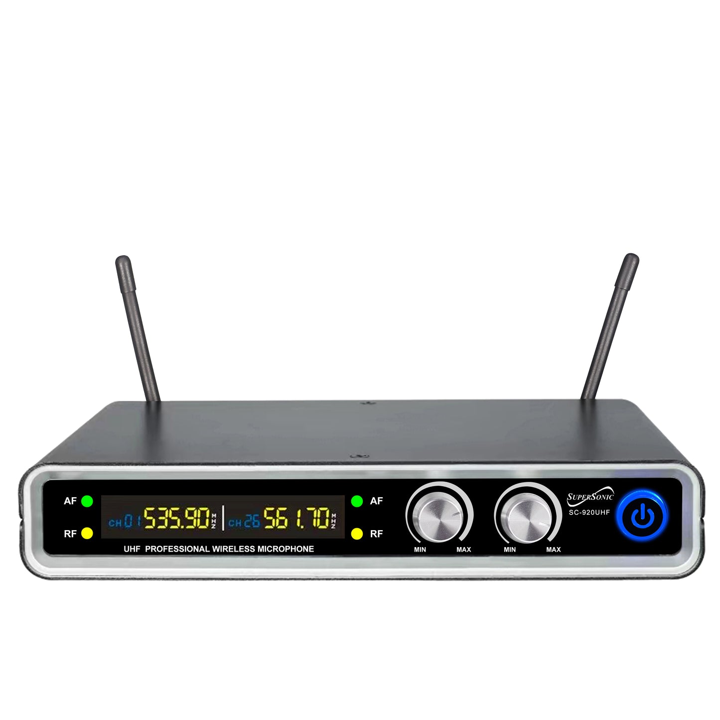 UHF Dual Fixed Channel Wireless Microphone System