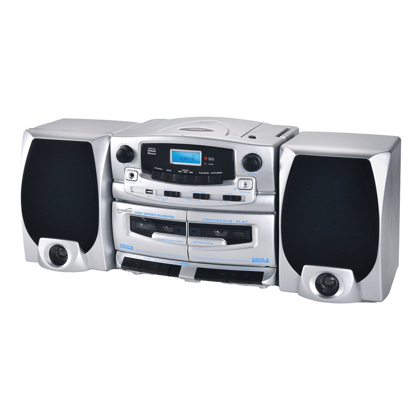 Dual Cassette Bluetooth® Audio System