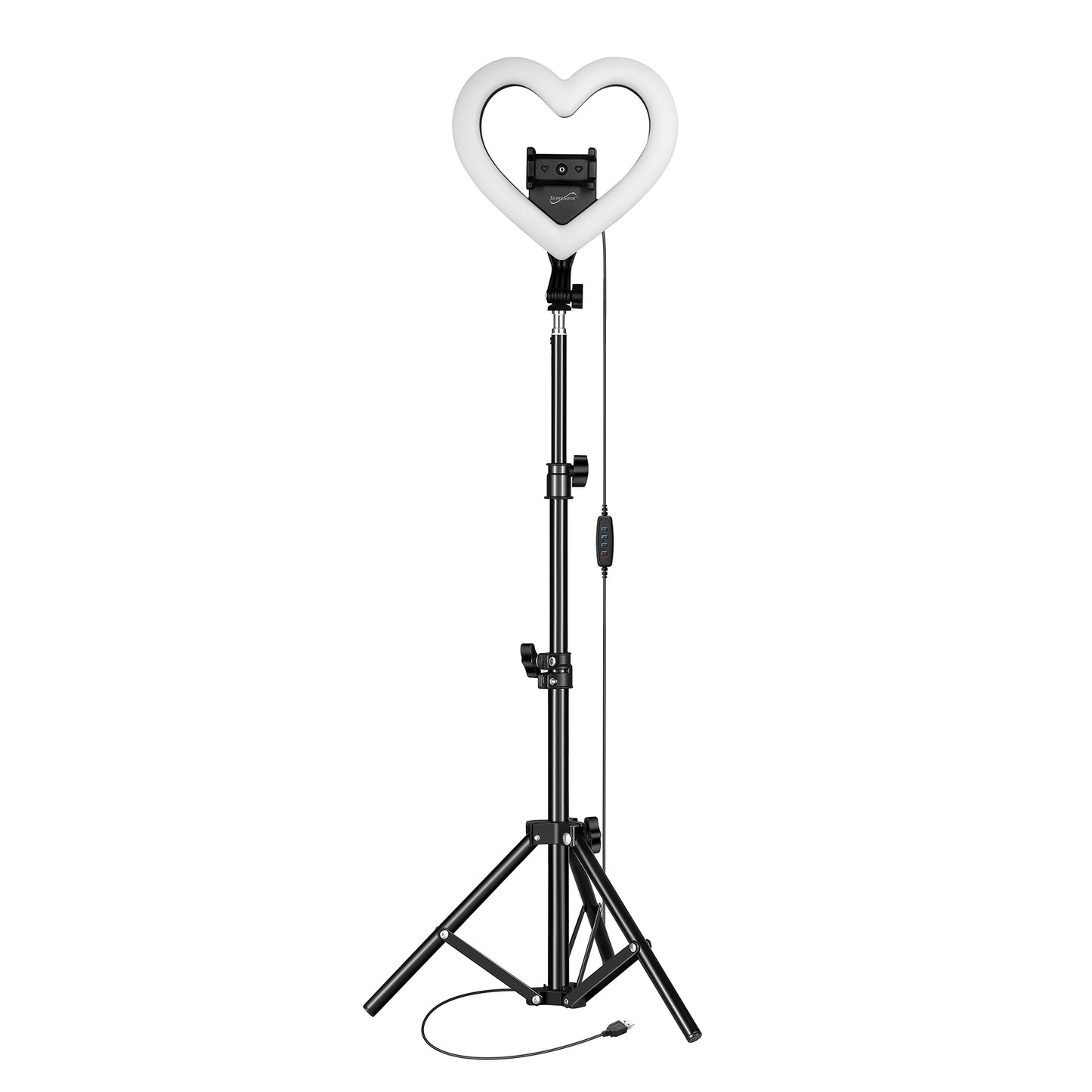 Pro Live Stream 10” Heart Ring Light With Rgb