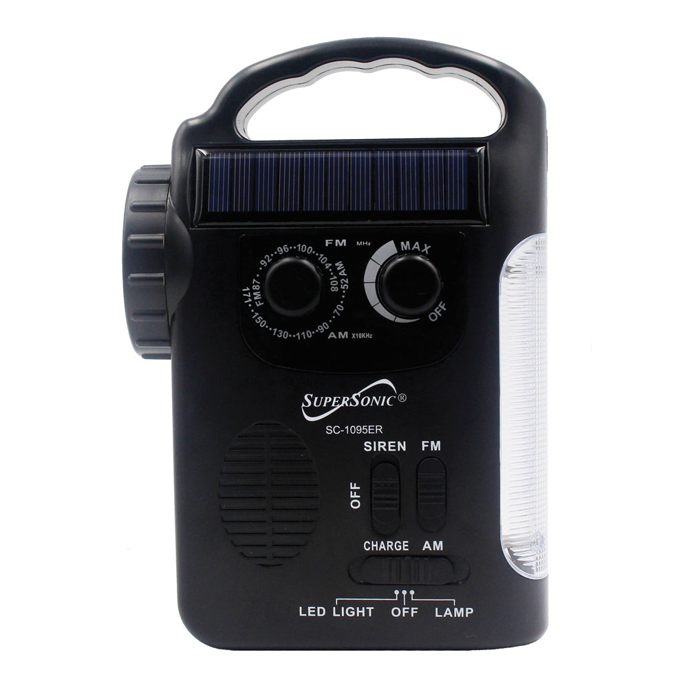 Emergency Solar/ Hand Crank Radio w/ Flashlight