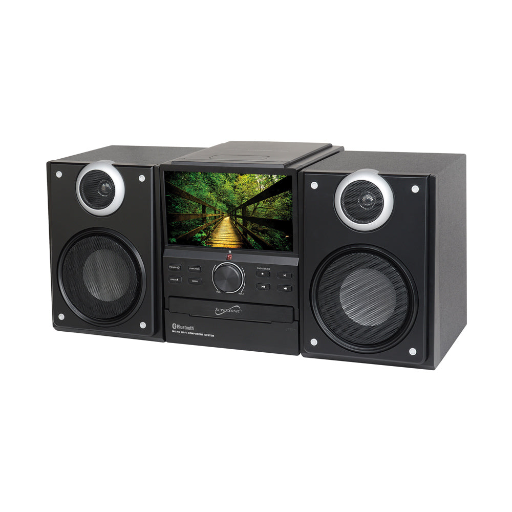 Hi-Fi Audio Micro System with Bluetooth®, DVD Player & TV Tuner –  Supersonic Inc