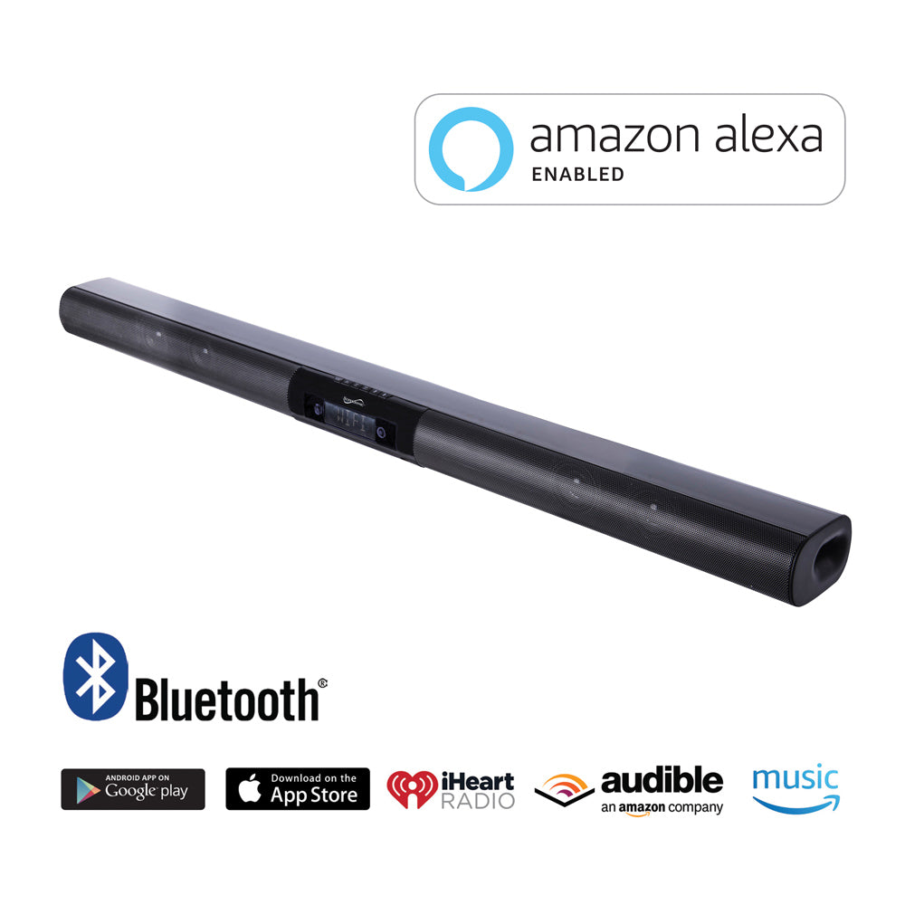 37” WiFi Bluetooth® SoundBar with Alexa Voice Control 40W