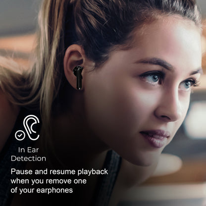 DUAL-MIC TWS EARPHONES with ENC & LED POWER DISPLAY CHARGING CASE