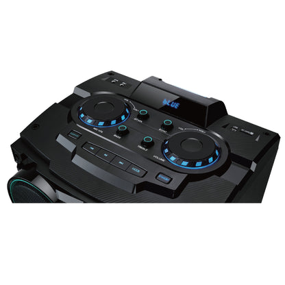 2x 15" Bluetooth® Party Speaker with Laser Light Show