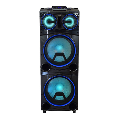 2x 15" Bluetooth® Party Speaker with Laser Light Show