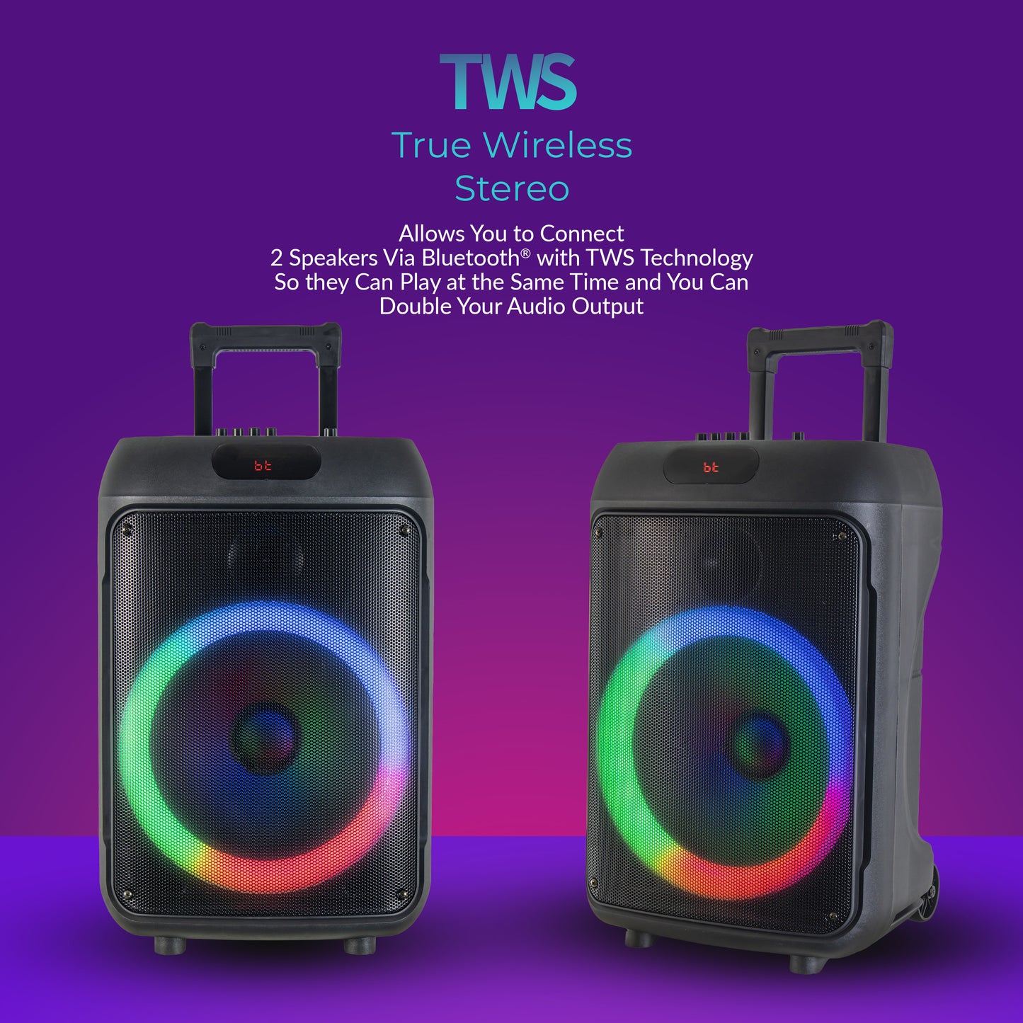 12" Portable Bluetooth® Party Speaker