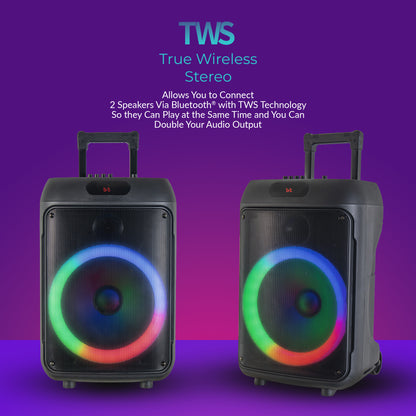 12" Portable Bluetooth® Party Speaker