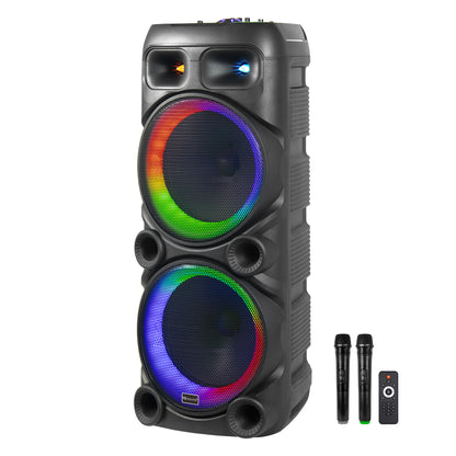 2x 12" Portable Bluetooth® Party Speaker