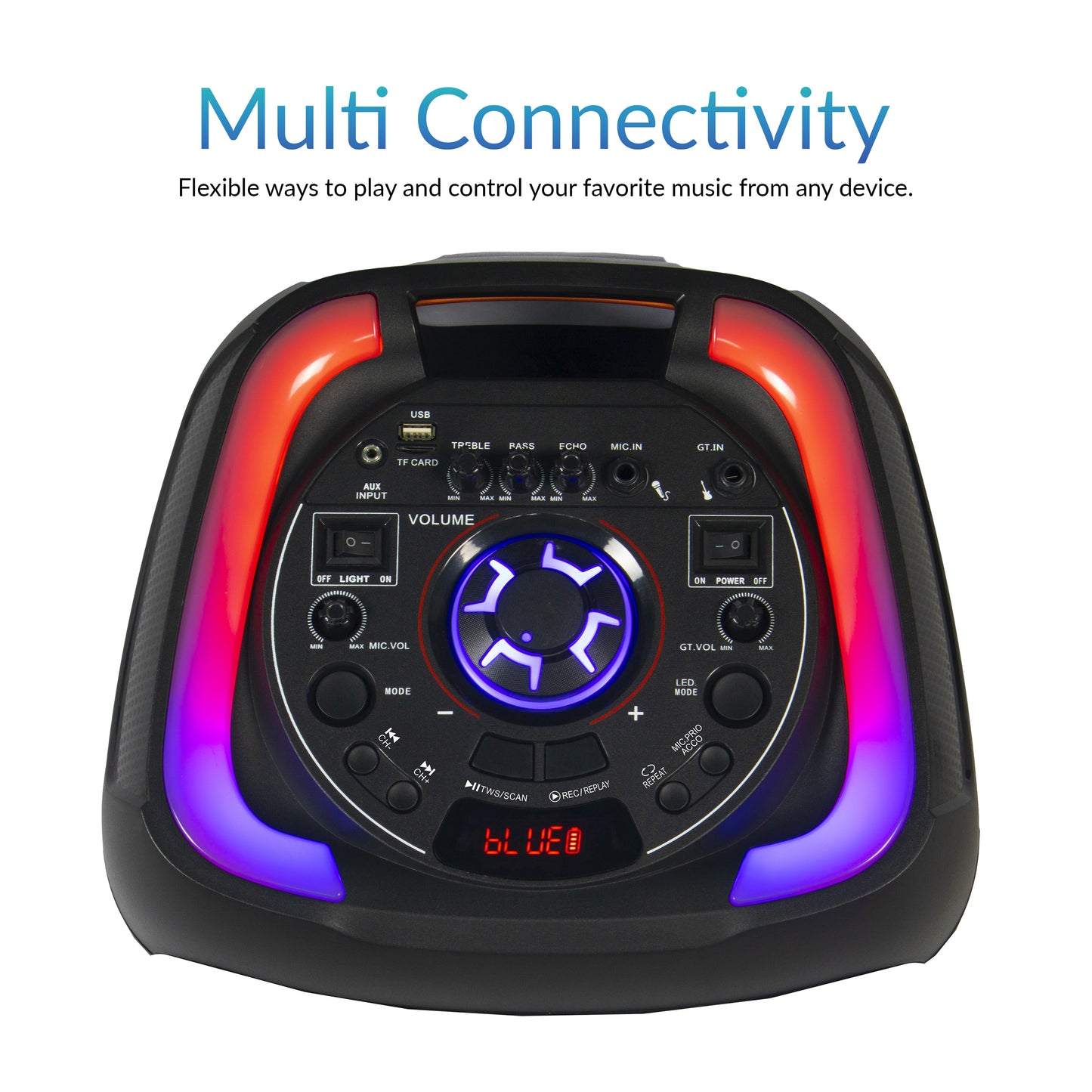 2x 12" Portable Bluetooth® Party Speaker