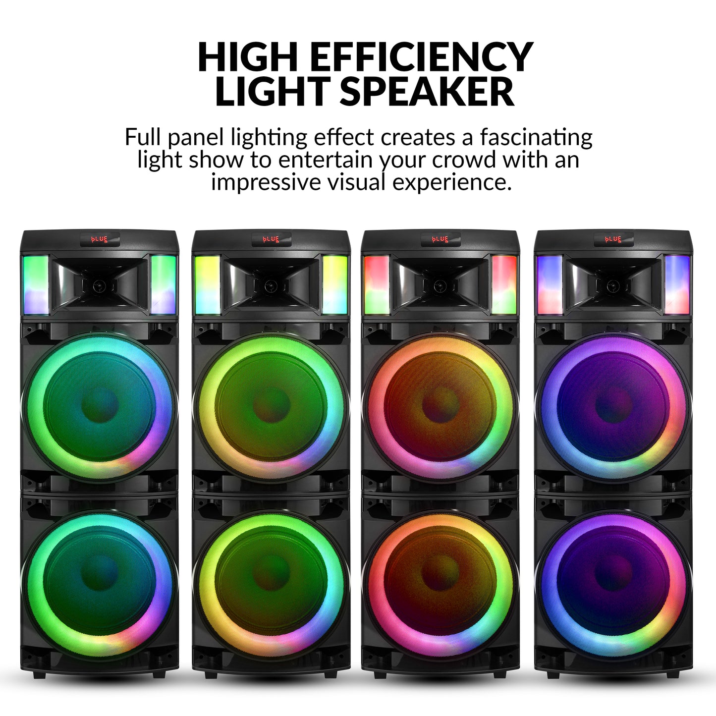 2x 12" Portable Bluetooth® Party Speaker