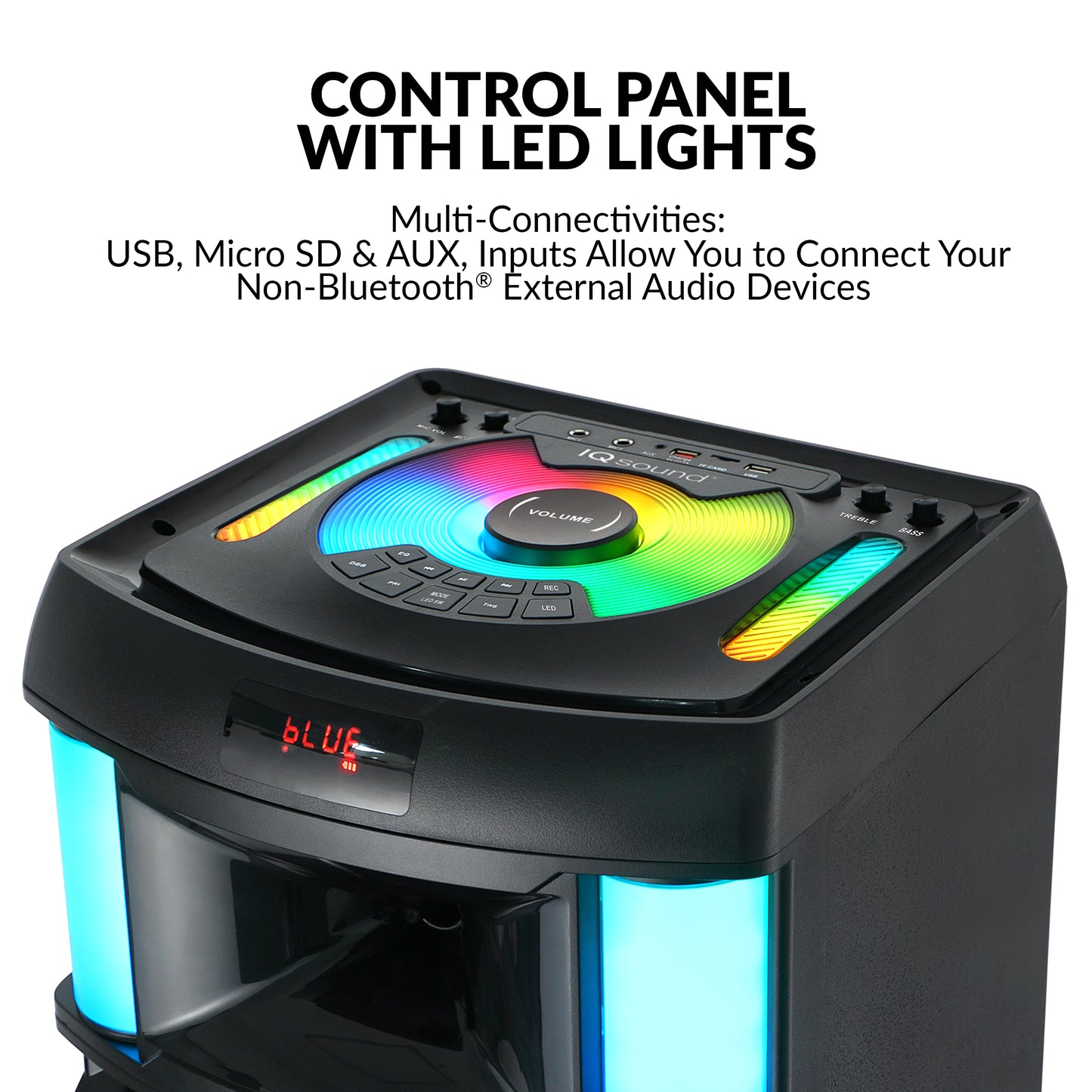 2x 12" Portable Bluetooth® Party Speaker