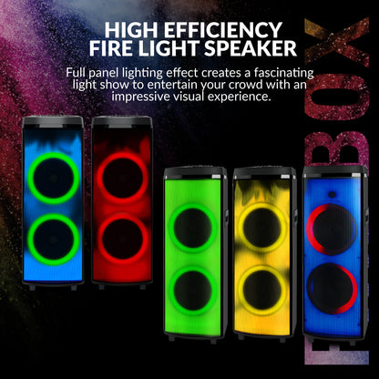 2x 12” Bluetooth® Speaker with LIGHT SHOW