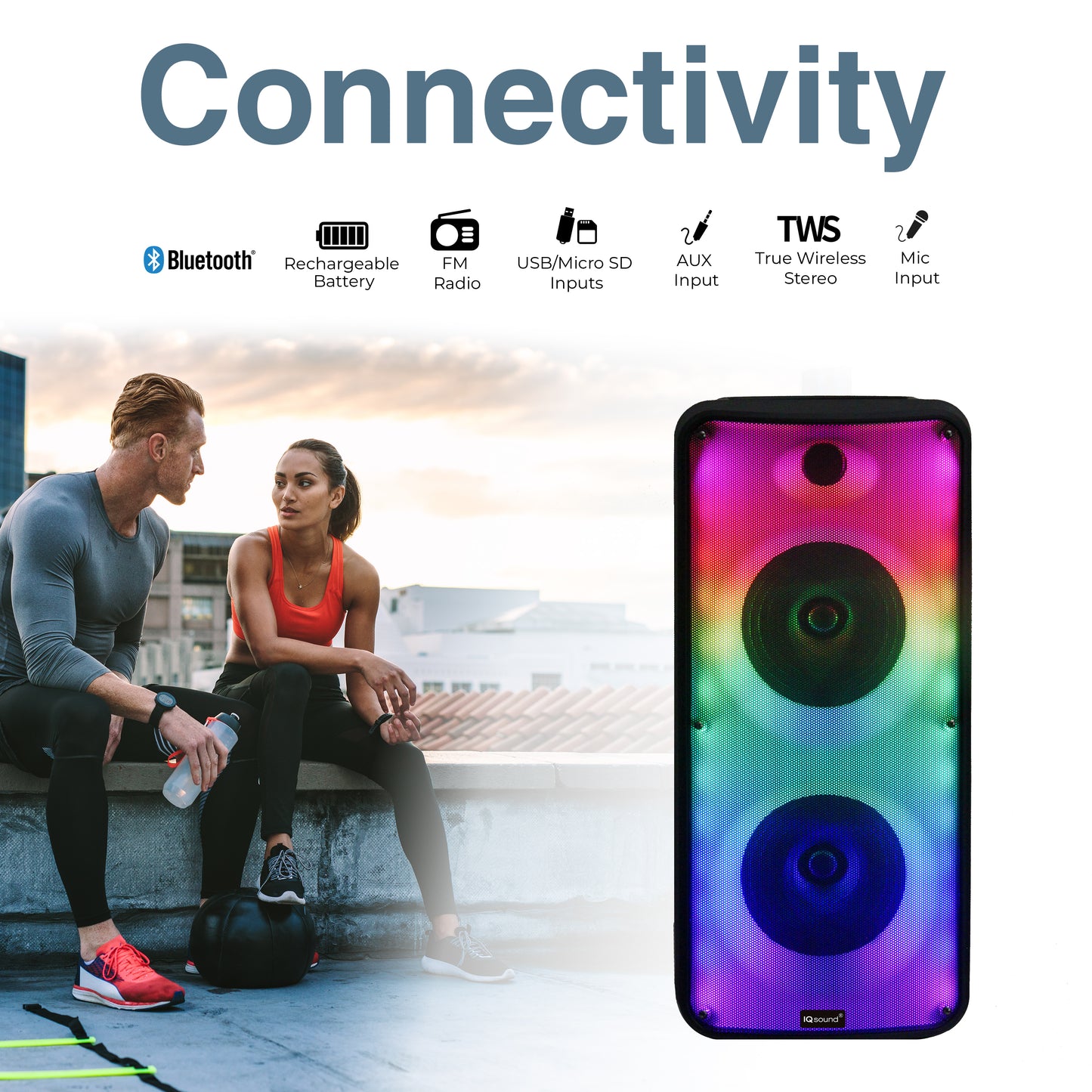 2x8" Bluetooth® Speaker FIRE BOX
