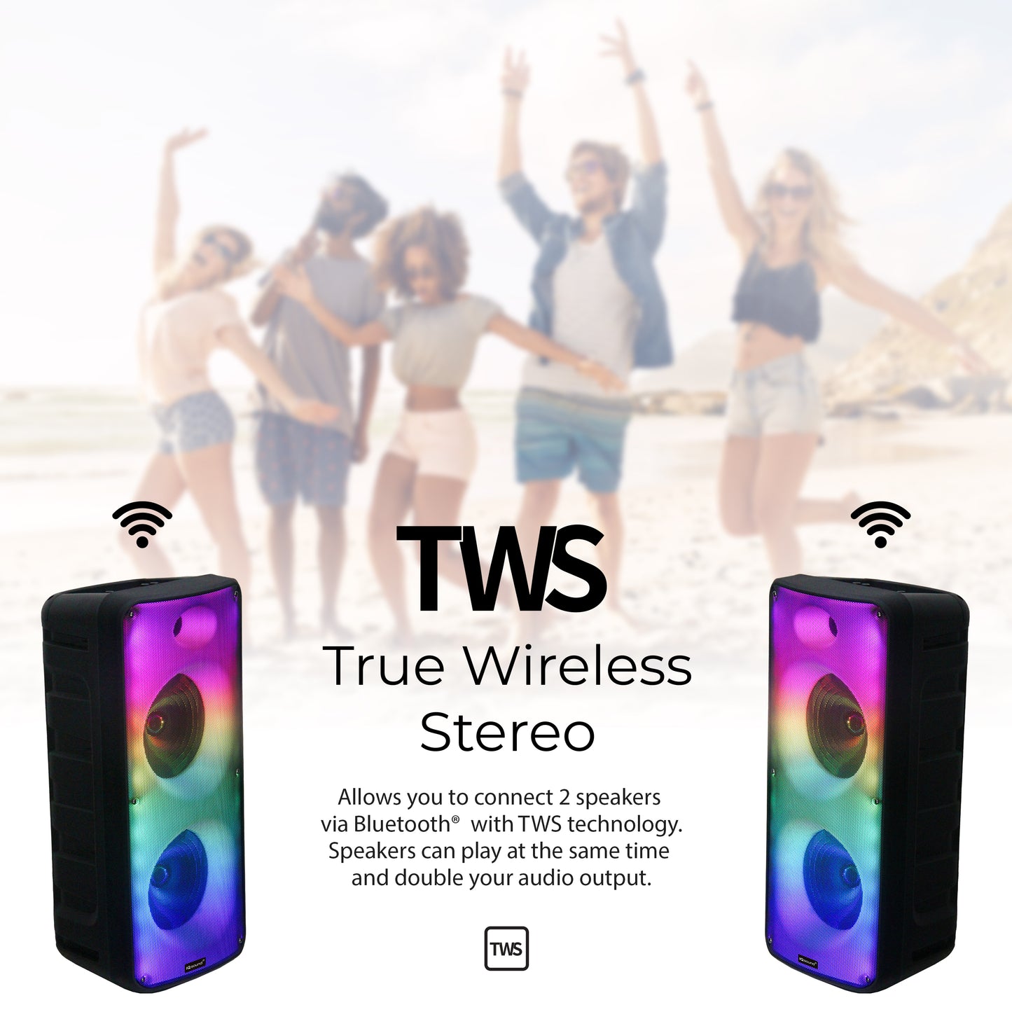 2x8" Bluetooth® Speaker FIRE BOX