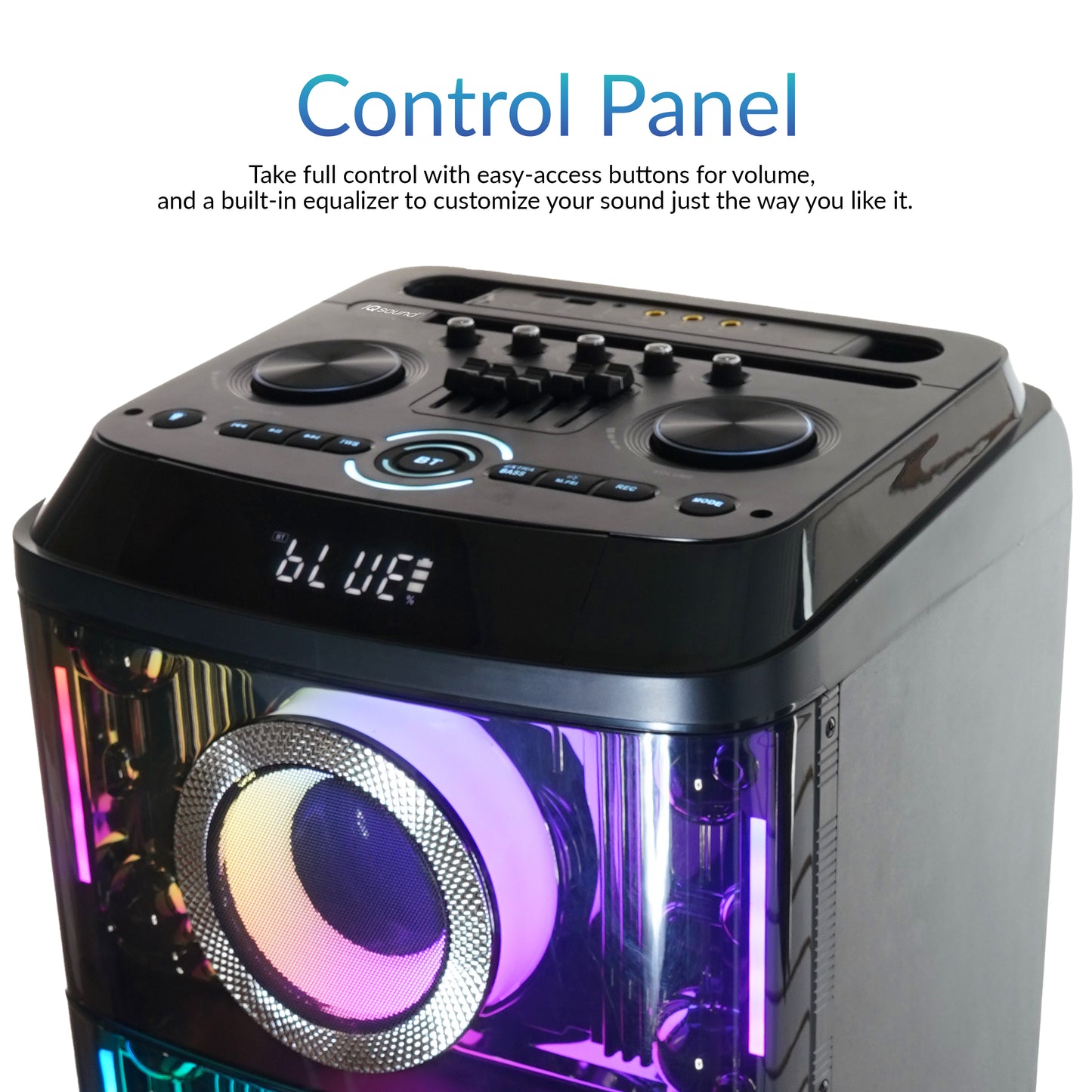 CYBER FLEX 2x 12" Portable Bluetooth® Party Speaker
