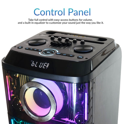 CYBER FLEX 2x 12" Portable Bluetooth® Party Speaker