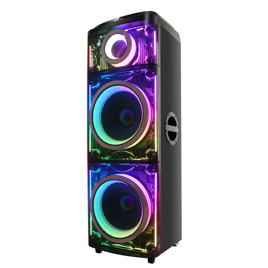 CYBER FLEX 2x 12" Portable Bluetooth® Party Speaker