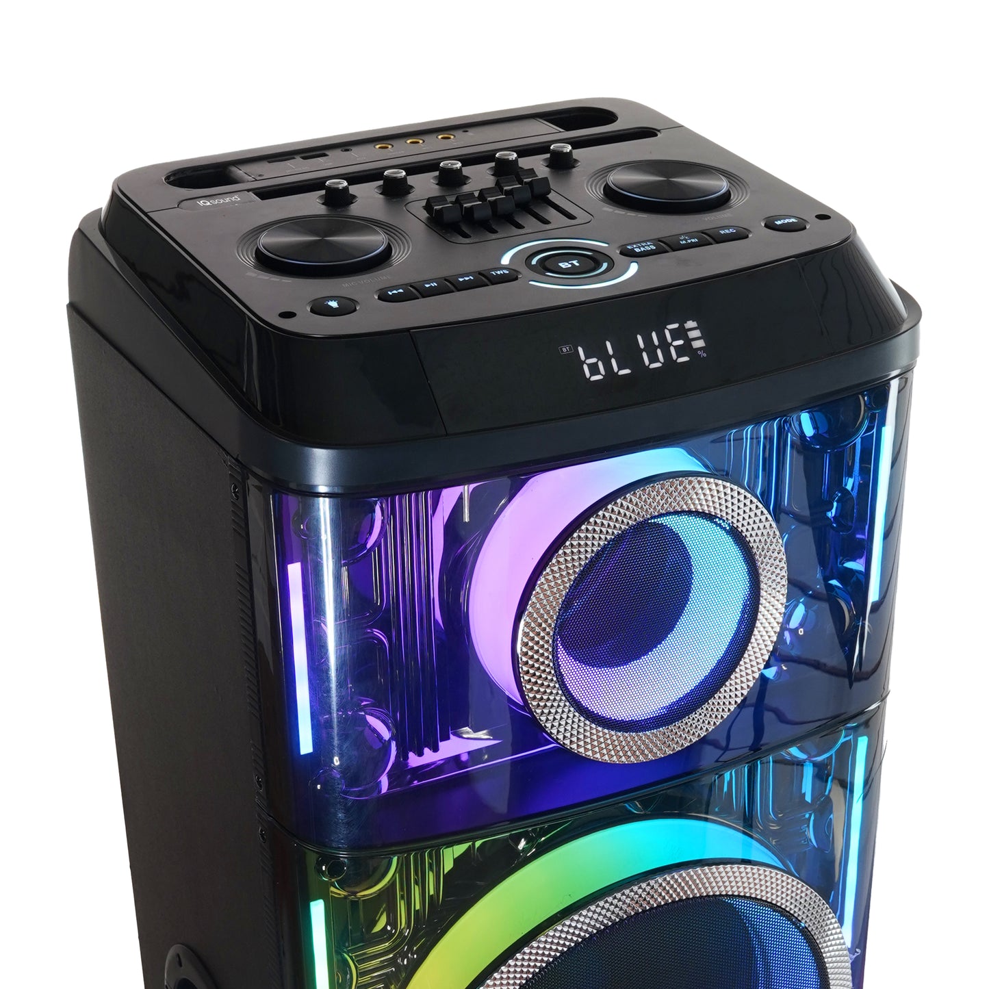 CYBER FLEX 2x 12" Portable Bluetooth® Party Speaker
