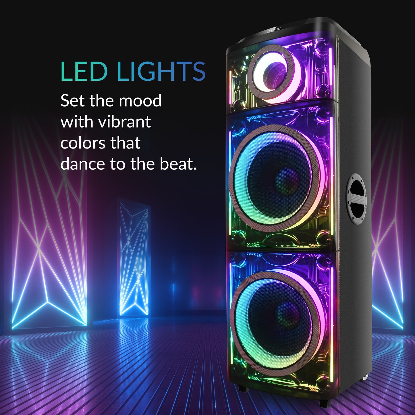 CYBER FLEX 2x 12" Portable Bluetooth® Party Speaker