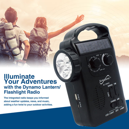 Emergency Solar/ Hand Crank Radio w/ Flashlight