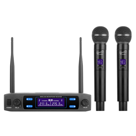 VHF Dual Fixed Channel Wireless Microphone System