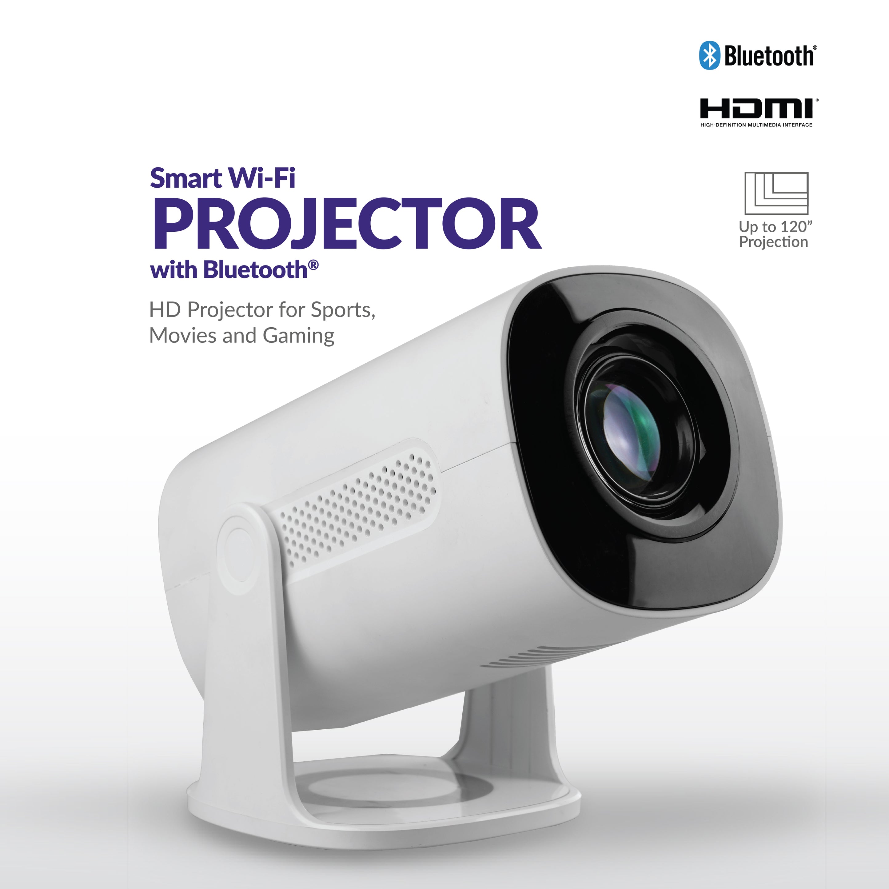 SMART WiFi Streaming Projector with Bluetooth® – Supersonic Inc