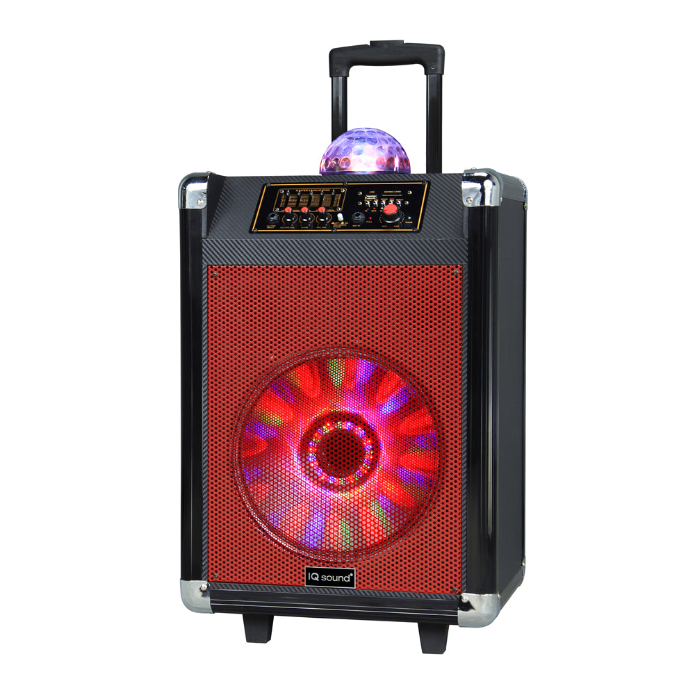 12” Portable Bluetooth® Speaker with Disco Ball Light