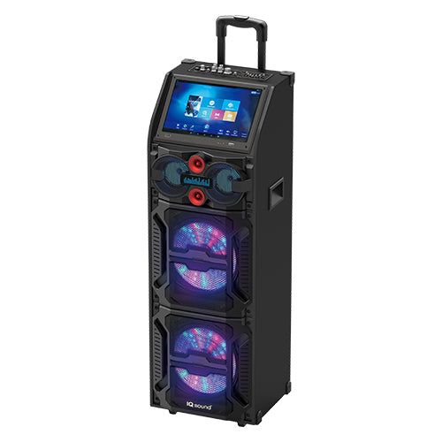 2 x 12” Pro-Speaker Bluetooth, Karaoke & Built-in Tablet