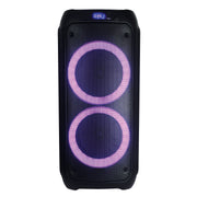 2x 8” Portable Bluetooth® Speaker with Light Show