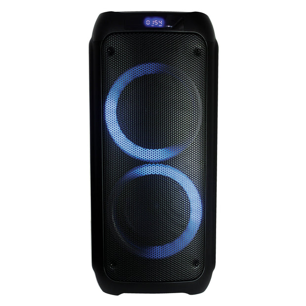 2x 8” Portable Bluetooth® Speaker with Light Show