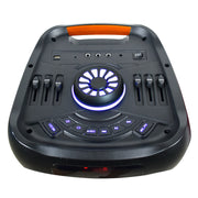 2x 8” Portable Bluetooth® Speaker with Light Show