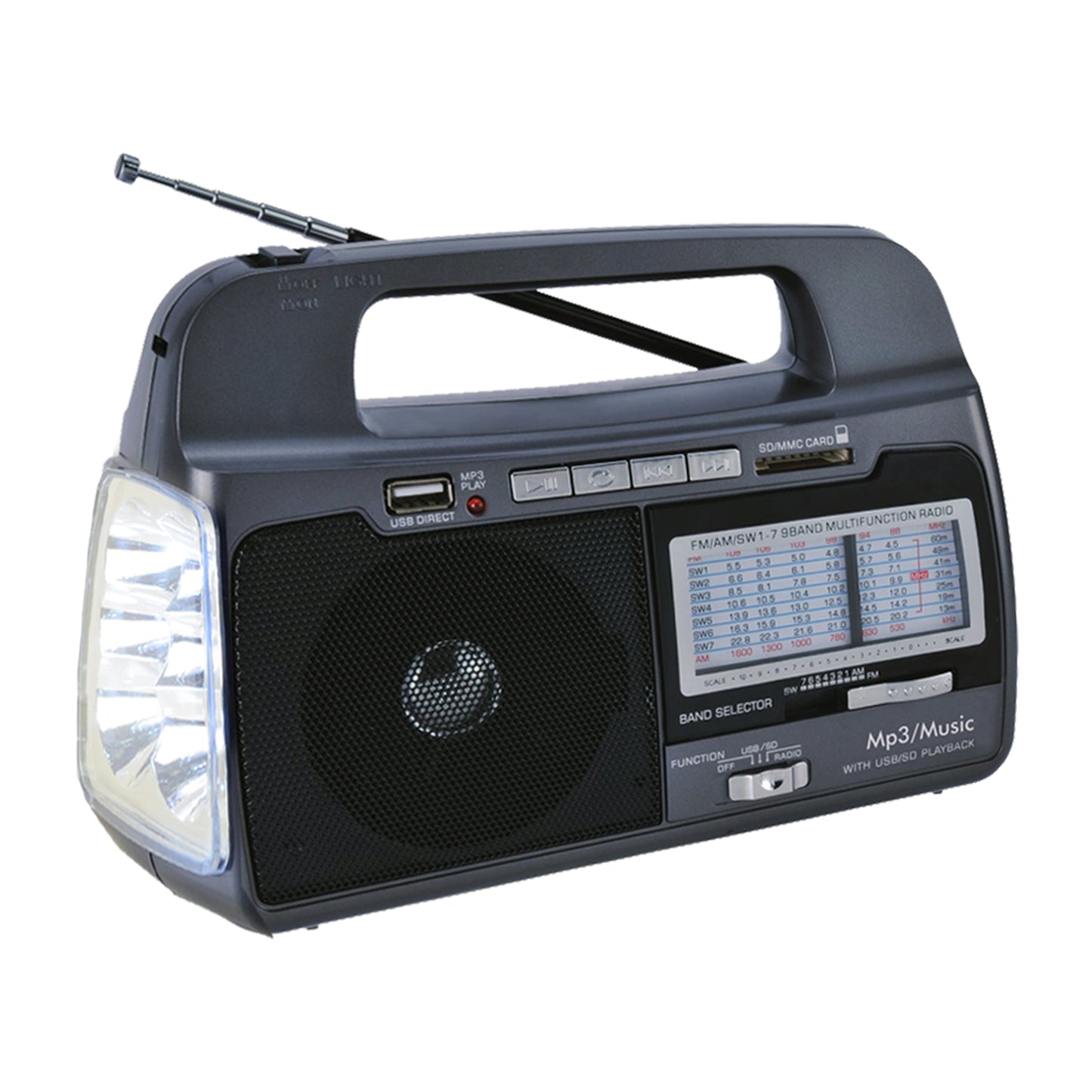 9 Band AM/FM/SW1-7 Portable Radio