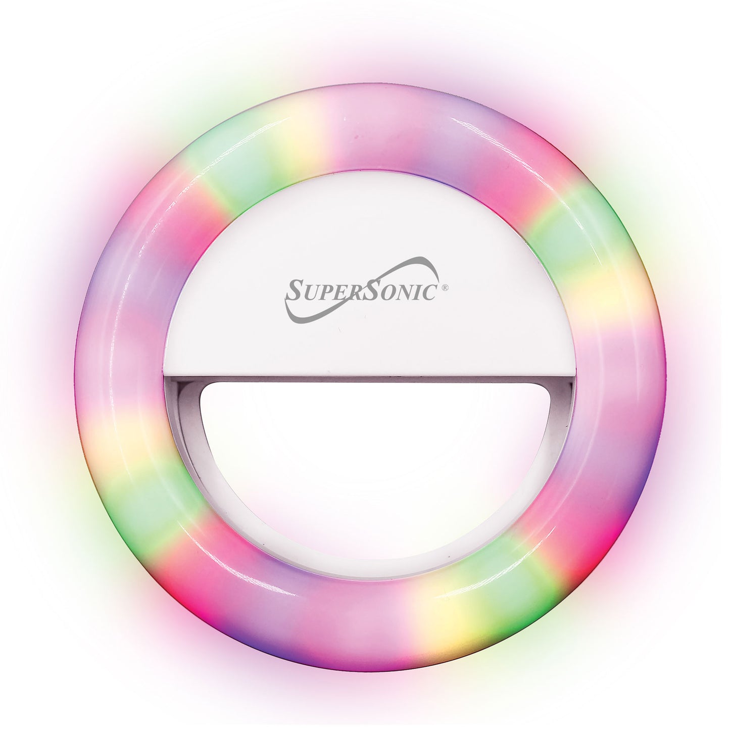 CLIP-ON 18 LED Selfie Ring Light with RGB